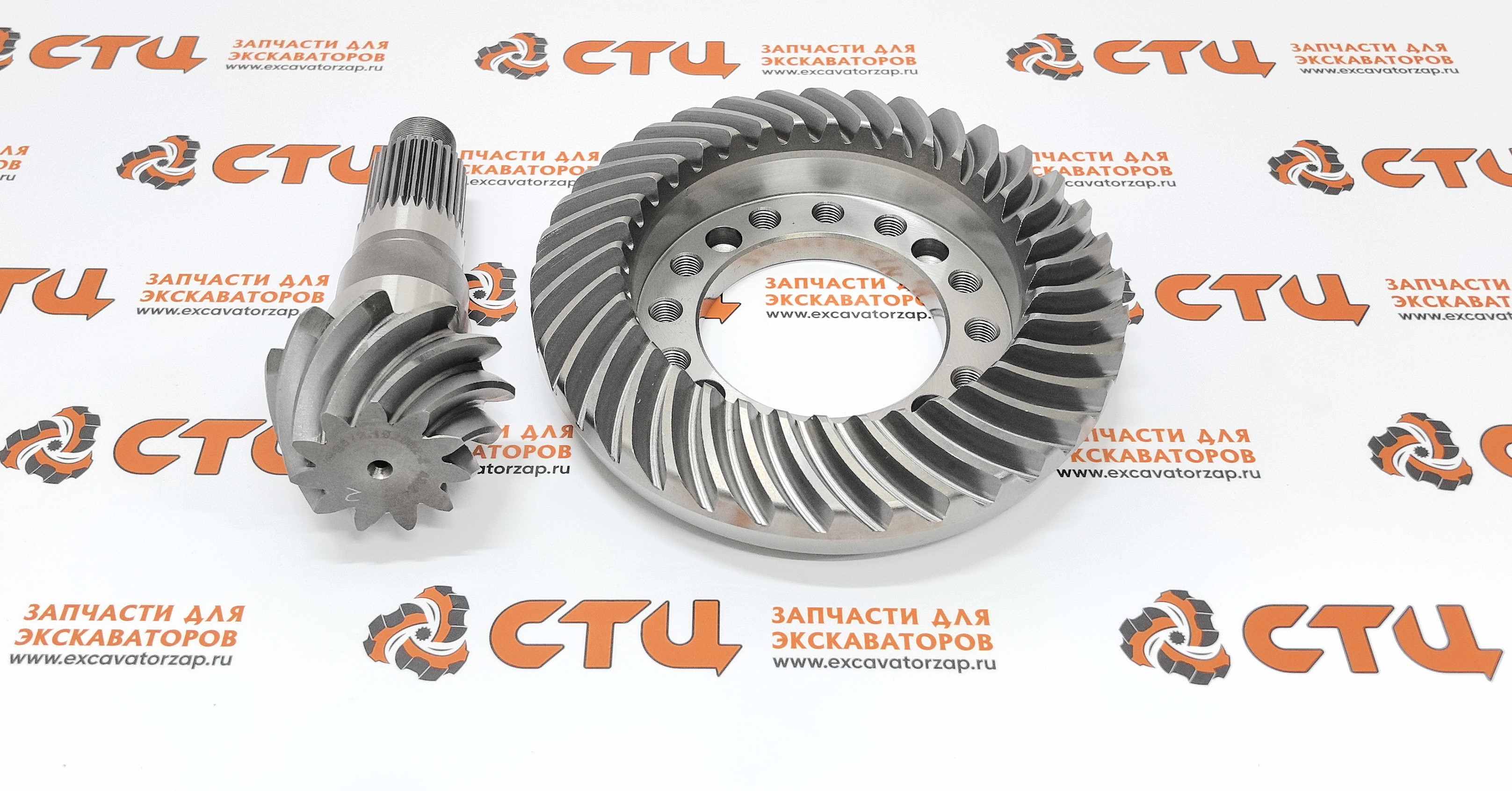 Главная пара 4472.216.008, 4472216008, 4472-216-008  (аналог, Турция) переднего, заднего мостов экскаватора HYUNDAI R170W-3, R170W-3, R1700