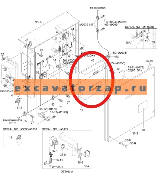 Контроллер 21N6-42101 (аналог, КНР) (ЭБУ, электронный блок управления, бортовой компьютер) экскаватора HYUNDAI R210LC7