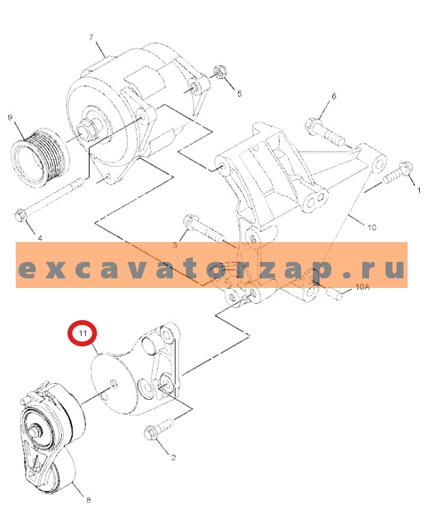 Запчасти для CAT 428/432/434/444